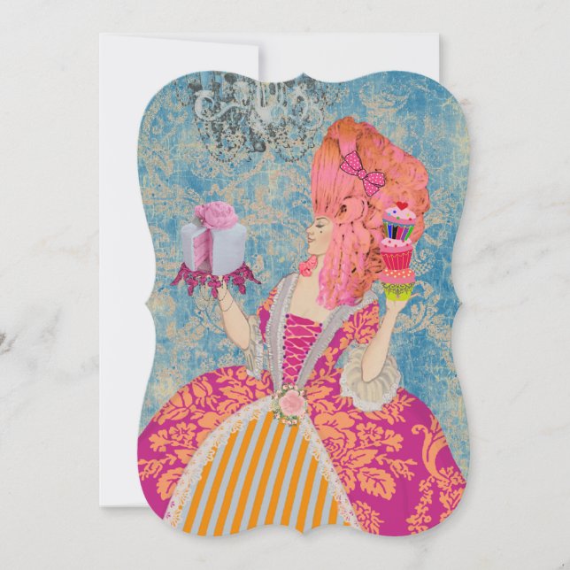 Que Coman Pastel ~ Invitaciones / RSVP (Anverso)