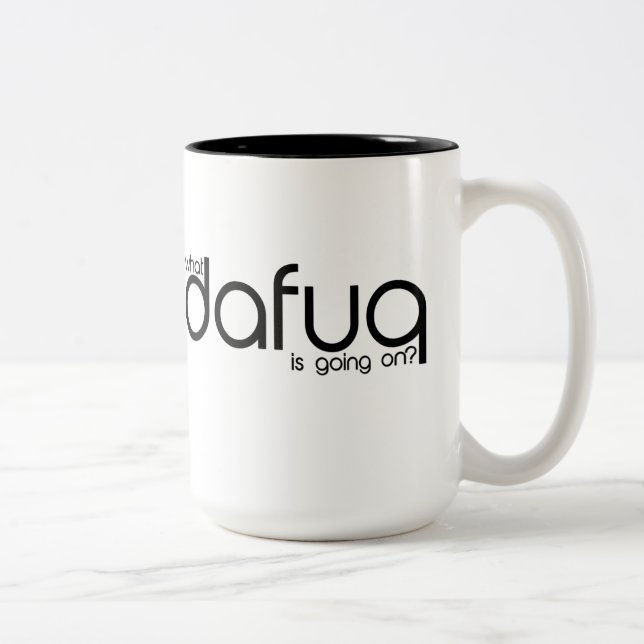 ¿Qué Dafuq se está encendiendo? Taza (Derecha)