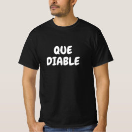Que diable, qué demonios en la camiseta francesa