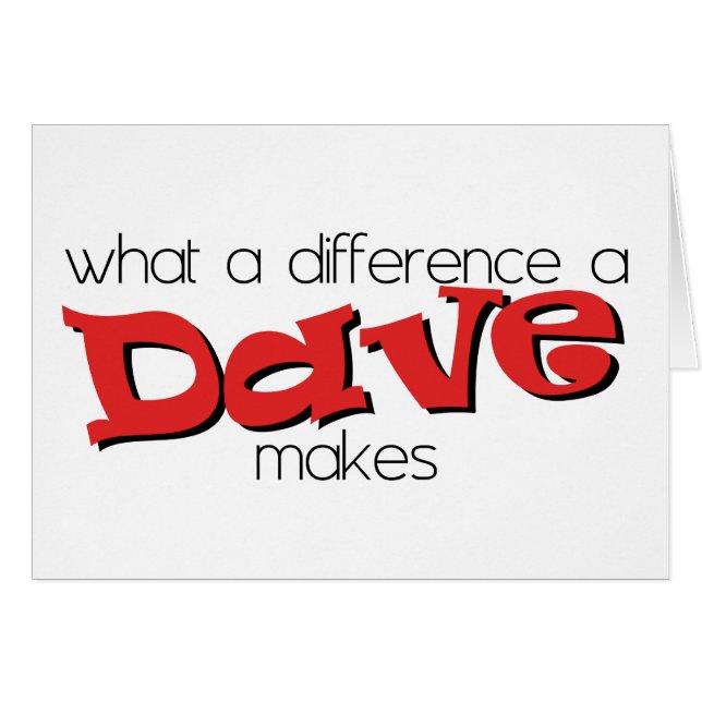 Qué diferencia hace un Dave. (Anverso (Horizontal))