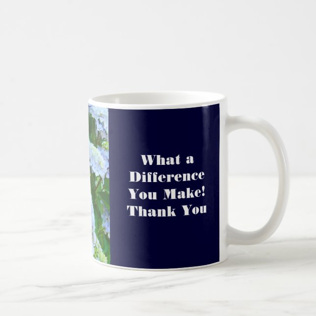 ¡Qué diferencia haces! Taza de café Gracias (Derecha)