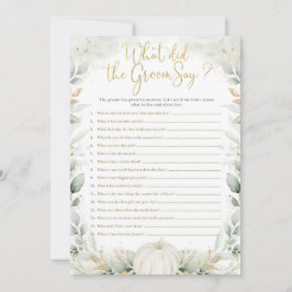 Qué dijo Groom Say Fall Pumpkin Brimpkin Shower Ga