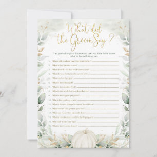 Qué dijo Groom Say Fall Pumpkin Brimpkin Shower Ga