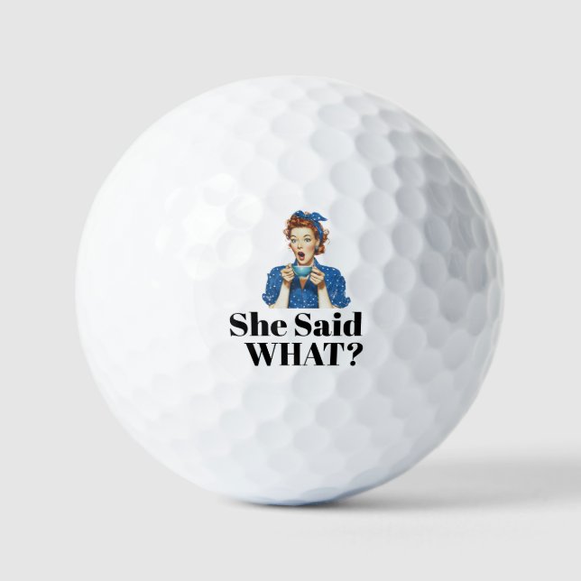 ¿Qué dijo? Pelotas de golf (Anverso)