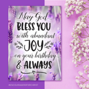 Que Dios te bendiga con alegría en tu cumpleaños