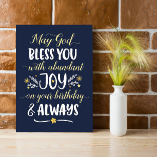 Que Dios te bendiga con alegría en tu cumpleaños