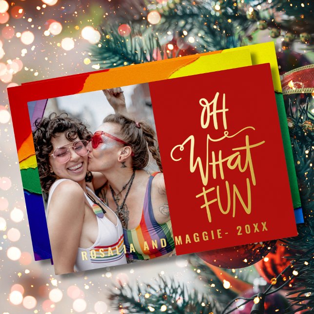 Qué Diversión Tarjeta de Felicitación Navideña Roj (Subido por el creador)