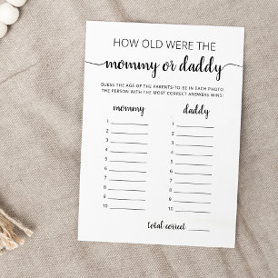 ¿Qué edad tenían ellos tarjeta de fiesta de Baby S