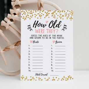 ¿Qué edad tenían Tarjeta de Despedida de Soltera o