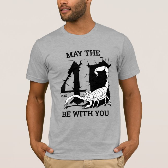 Que el 40 esté contigo la camiseta del cumpleaños  (Anverso)