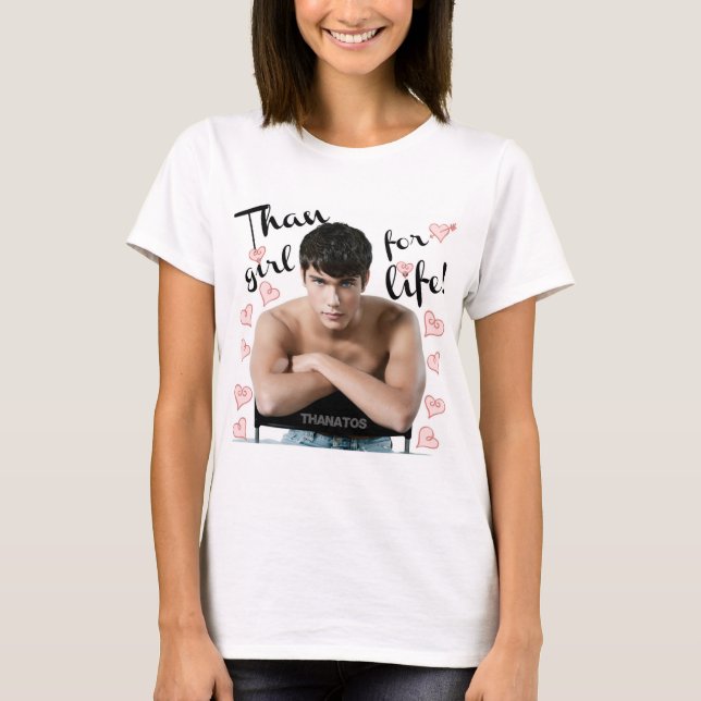 Que el chica para la camiseta de la vida (Anverso)