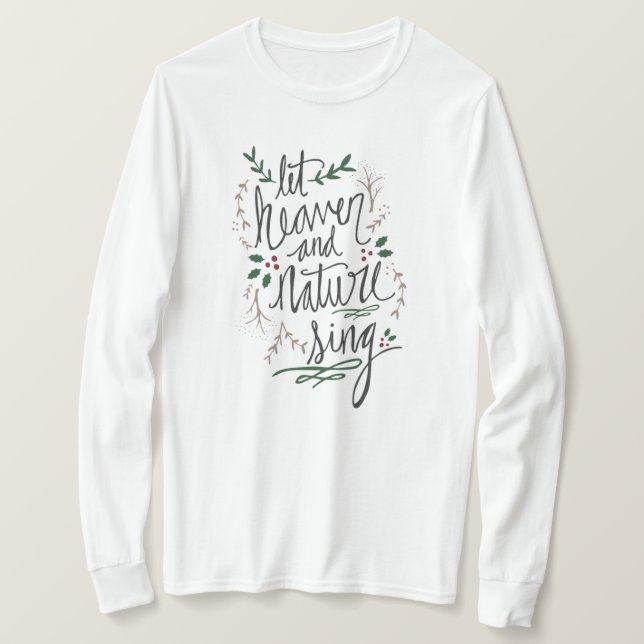 Que el cielo cante la camiseta de las mujeres (Anverso del diseño)