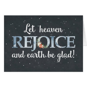 Que el cielo se regocije con los Navidades Poinset