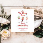 Que el Fiesta comience el cumpleaños 40 de los adu<br><div class="desc">Bienvenidos a una celebración que es tan elegante como divertida - ¡nuestra "Celebración de la Moda" Invitaciones de cumpleaños para adultos! Esta colección está diseñada para el adulto moderno que sabe disfrutar de la vida y celebrar con estilo. Con un diseño elegante y sofisticado, estas invitaciones marcan la pauta para...</div>