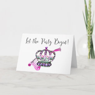 "Que el Fiesta comience" - Invitación a la graduac