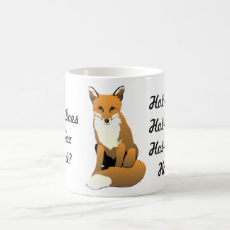 ¿Qué el Fox bebe? ¡Té caliente! Taza