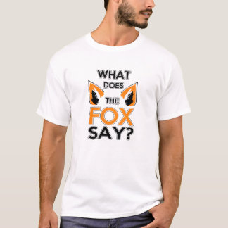 ¿Qué el Fox dice? Camiseta de los hombres