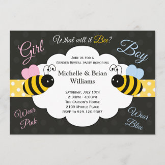 Qué él género de la abeja revelará la invitación