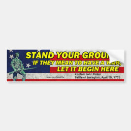 Que Empiece Aquí El Pegatina Del Parachoques