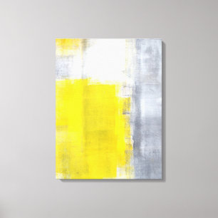 "Que es arte abstracto gris y amarillo él"
