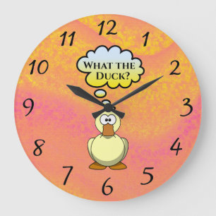 ¿Qué es el pato? Reloj de pared