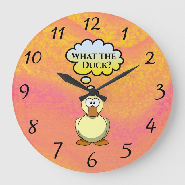 ¿Qué es el pato? Reloj de pared (Anverso)