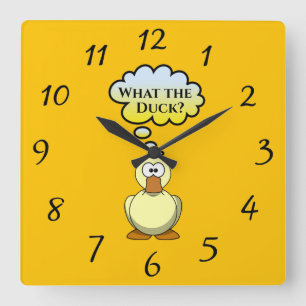¿Qué es el pato? Reloj de pared