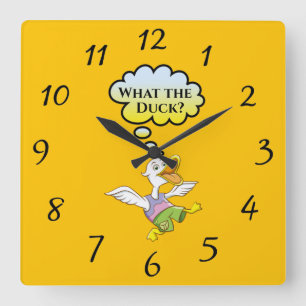 ¿Qué es el pato? Reloj de pared