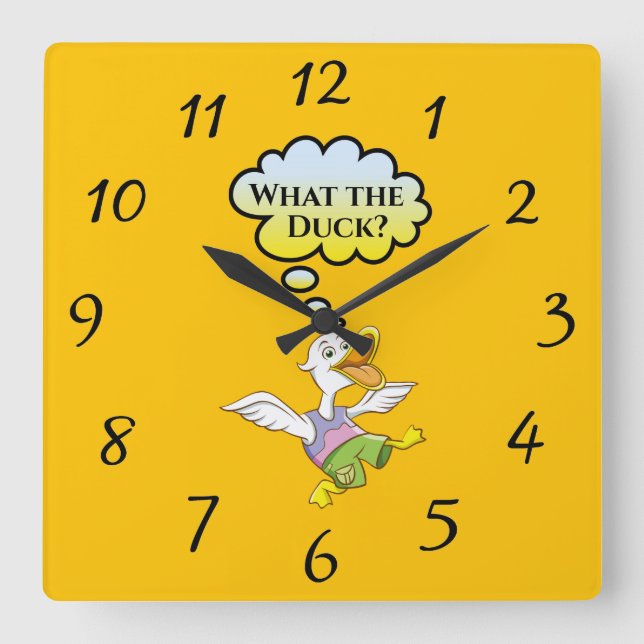 ¿Qué es el pato? Reloj de pared (Anverso)