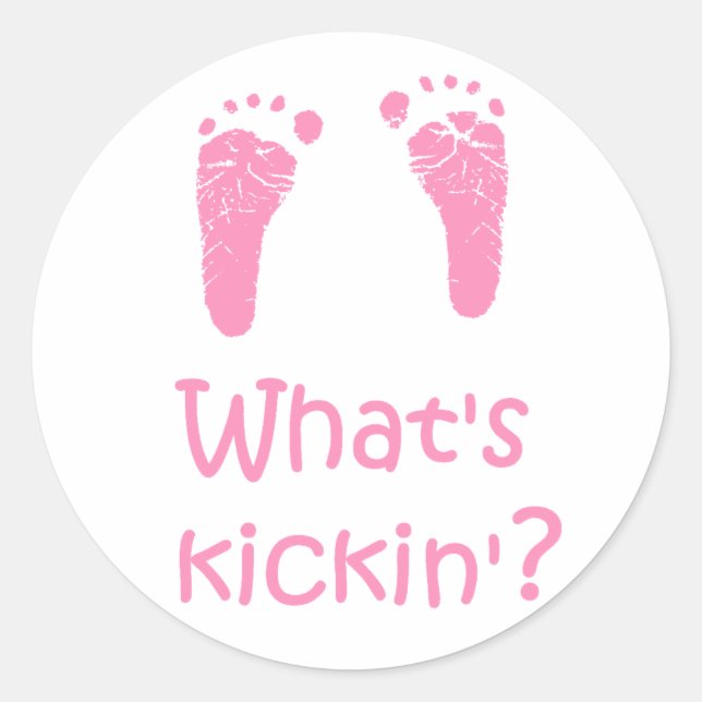 ¿Qué es Kickin? pegatinas (Anverso)
