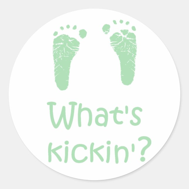 ¿Qué es Kickin? pegatinas (Anverso)