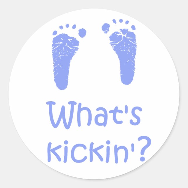¿Qué es Kickin? pegatinas (Anverso)