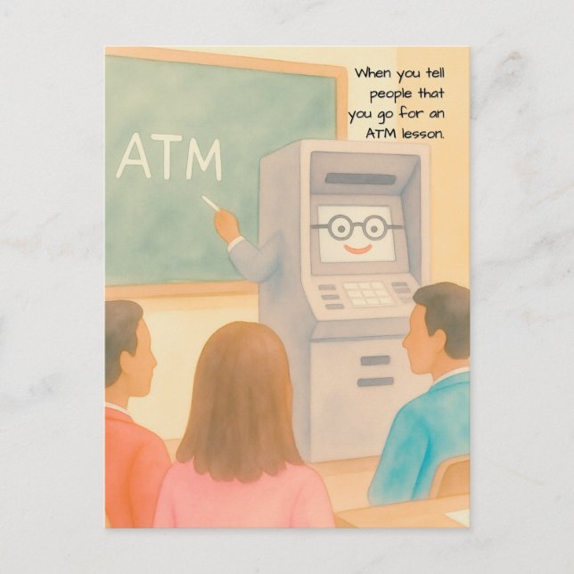 ¿Qué es un ATM? - postal (Anverso)
