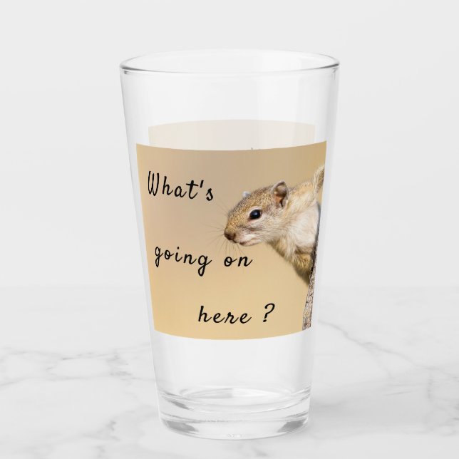 Qué está pasando aquí, foto de ardilla con texto (Anverso)