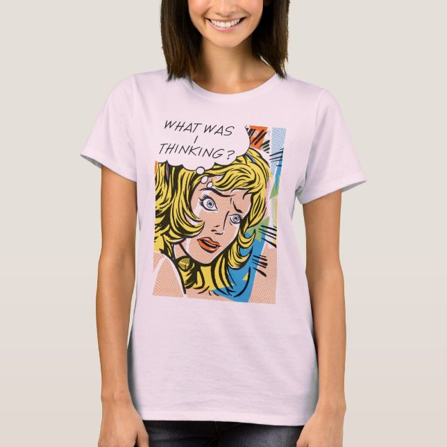 ¿Qué Estaba Pensando? Camiseta de algodón orgánico (Anverso)