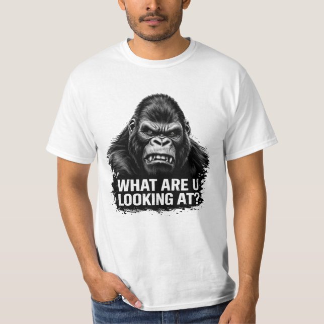¿Qué estás mirando camiseta divertida cita (Anverso)