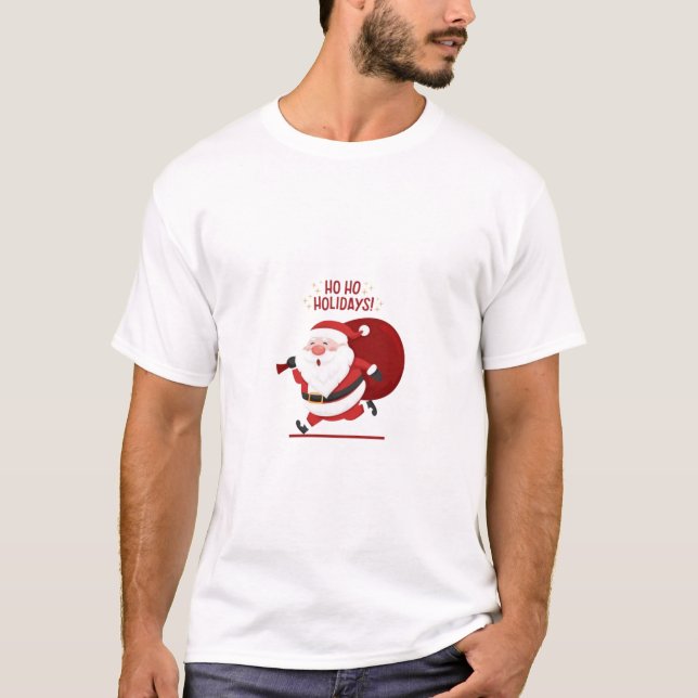 ¡Qué fiesta! Diseño de camisetas de Santa Claus (Anverso)