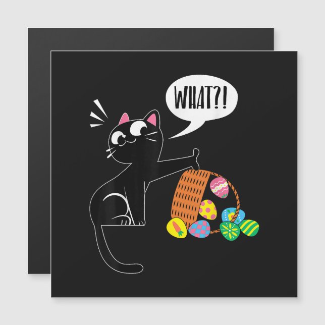 ¡QUÉ ! Gato de Pascua (Anverso/Reverso)