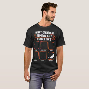 Qué gato poseido de Bombay parece la camiseta