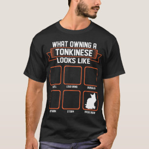 Qué gato poseido de Tonkinese parece la camiseta