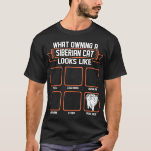 Qué gato siberiano poseido parece la camiseta
