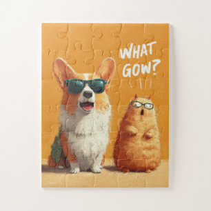 ¿Qué Gow? Rompecabezas de Corgi y Hamster