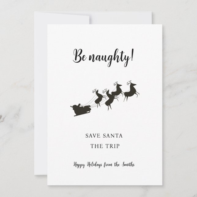 Qué gracioso ser traviesos Navidades de Santa (Anverso)
