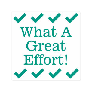 ¡Qué Gran Esfuerzo! Sello de goma del instructor