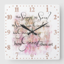 Qué grande eres el reloj cuadrado de pared