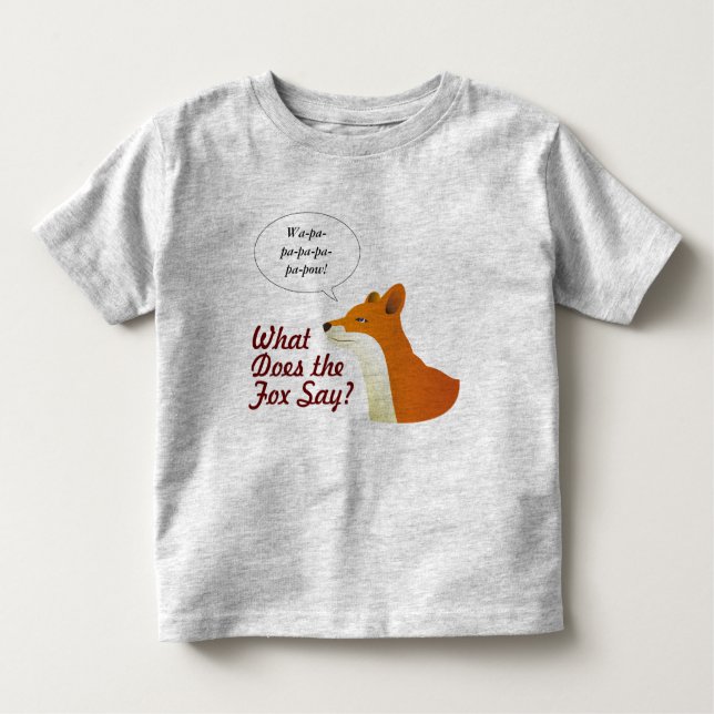 Qué hace el Fox para decir la camiseta divertida (Anverso)