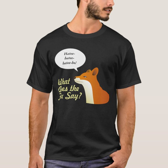 Qué hace el Fox para decir la camiseta divertida (Anverso)