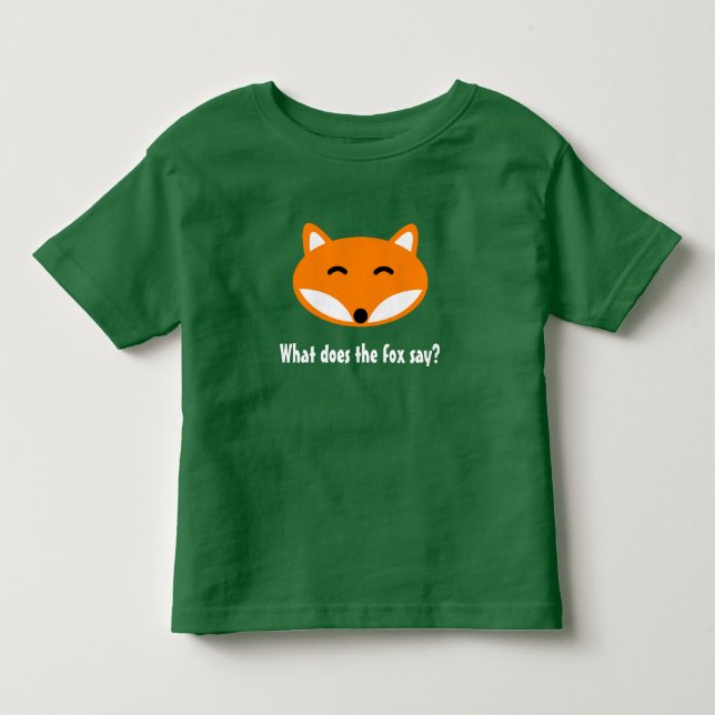 QUÉ HACE EL ZORRO DIGA la camiseta animal linda (Anverso)
