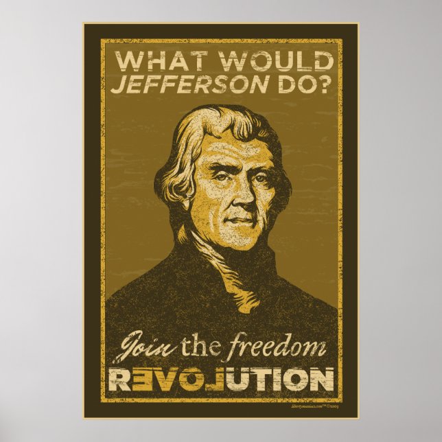 ¿Qué haría Jefferson? Póster (Frente)