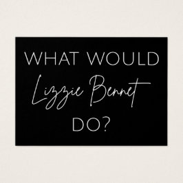 ¿Qué Haría Lizzie Bennet?